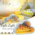 Miniatyrbild 4 av 11: Mode molnformade tulpaner Spegel Nattljus Flerfunktionssnygg skrivbordslampa för studier Skrivbord Hem Multicolour Button Battery