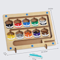 Miniatyrbild 9 av 11: Magnetiska pärlor Sortering Labyrint Leksaker Färger Klassificering Pedagogisk labyrint Leksaker för vardagsrum Two in One