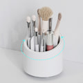 Miniatyrbild 3 av 10: Multi-Grid Desktop Pennhållare Plast Multi-funktion Roating Pennfodral Case Pen Organizer för kontors skolmaterial White