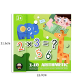 Miniatyrbild 9 av 9: Barns magnetiska bok om multiplikation och addition, roligt matematikspel, tidiga pedagogiska leksaker
