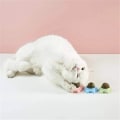 Miniatyrbild 7 av 10: Crab Catnip Ball Leksak Tandrengöringsverktyg Roterbar boll med lock Självhäftande kattleksak Green