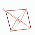Miniatyrbild 5 av 10: Enkelt Mini Iron Flower Stand Suckulent Blomsterhylla Blomkruka För Desktop Balkong Dekoration Copper Red With Ring