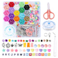 Miniatyrbild 1 av 9: DIY färgglada pärlor Set Handgjorda pärlarmband gör tillbehör för barn flickor 4000PCS