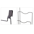 Miniatyrbild 8 av 10: Grytlock Rack Dörr Baksida Skärbräda Dräneringsställ Multifunktionell skärbräda Skärbräda Förvaringshylla Grytlock White