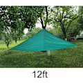 Miniatyrbild 1 av 10: UV-skydd Skyddstak Utomhusskydd Triangulär Regntät Soltält Dark Green 12ft*12ft*12ft