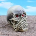 Miniatyrbild 5 av 10: Halloween figurer dekorationer Resin liten skalle Akvarium dekor för akvarium prydnad Skull A