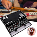 Miniatyrbild 5 av 8: Liten bärbar mahjong för fest Fallbeständig brädspelsleksak för sovsal/hushåll Red