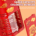 Miniatyrbild 9 av 10: Firework Bubble Machine 12-håls Firework Bubble Maker Bubbleblåsare med stor kapacitet med färgglatt ljus för barn