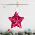 Miniatyrbild 4 av 9: 6/12/24 st glittrande stjärnhänge för julgran Fashionabla festivalfester rekvisita för hemmets sovrum Multicolour 24pcs