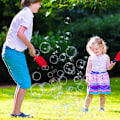 Miniatyrbild 5 av 9: Bubbles Ball Racket Leksaker Förälder-barn Interaktiv Bubbles Ball Bat För Parker B