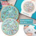 Miniatyrbild 5 av 8: 24 Adventsdagar Handbroderi Kit Färgglad sömnad Målning Tillverkningsverktyg Nyhet Julklapp Color
