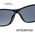 Miniatyrbild 11 av 11: UV400 Solglasögon för Män Kvinnor Snygga Unisex Solskydd Glasögon Körning Wrap Around Anti-Glare Ögonkläder B