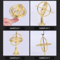 Miniatyrbild 7 av 11: Finger Metall Fingertoppar Gyroskop Leksak Med Bas Slitstark Bärbar Dekompression Leksak Presenter För Vuxna Barn Rose Gold