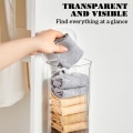 Miniatyrbild 11 av 11: Väggmonterad Underkläder Förvaringslåda Hängbar Transparent BH Case clearance