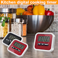 Miniatyrbild 2 av 10: Digital Timer Magnetisk Bärbar Högt Larm Hållbar För Kök Matlagning Bakning Red white