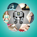 Miniatyrbild 3 av 9: Elektrisk stimulator Muskelmassager Tofflor Elektrodkuddar Kroppsavslappning Puls tiotals Akupunkturterapi Digital maskin