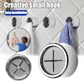 Miniatyrbild 2 av 10: Handdukskrok Gratis Stansning Stark Viskos Sömlös Innovativ Krok För Köksdörr Badrum 1