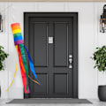 Miniatyrbild 7 av 8: Rainbow Windsock Flagga Utomhus innergård Screentryck Flagga Hållbar och intressant utomhusdekoration Wind Flag