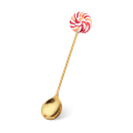 Miniatyrbild 8 av 10: Omrörningssked fruktgaffel med innovativ klubba och söt munk formad för dessertbutiker Lollipop Fork C