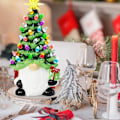 Miniatyrbild 5 av 8: Lysande söt julgran dvärg prydnader modefestival festdekoration för hemrum butik Christmas Tree