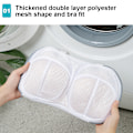 Miniatyrbild 7 av 9: Underware Mesh tvättpåse Anti-deformation bysthållare rengöringspåse för tvättmaskin Gray Edge Style