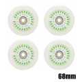 Miniatyrbild 2 av 9: 4st Flash Inline Skate Wheels 90A LED Lighting Skating Wheels 80 76 72 68 White 72mm