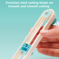 Miniatyrbild 8 av 11: 360 ° Roterbar Circle Cutter Skärmatta Kit Hög exakt skala Skärmatta för kompositpapper Cutter and Purple