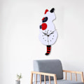 Miniatyrbild 5 av 10: Kreativ tecknad Söt kattväggklocka DIY-katt Akrylväggklocka med svängsvanspendel för vardagsrum, sovrum, kök C