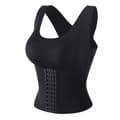 Kvinnor Andas Shapewear 4 i 1 främre spänne bröststöd bröststöd väst Black M
