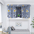 Miniatyrbild 3 av 6: Universal Studentsäng Gardin Privat Område Skydd Våningsgardin För Dorm Triangle Deer 1.2m