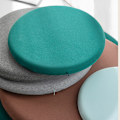 Miniatyrbild 6 av 10: Rund Memory Foam -kudde Bekväm Andas Vadderad Cover Tvättbar matta För Hem Sovrum Vardagsrum Light Grey 40cm