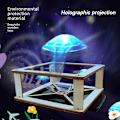 Miniatyrbild 5 av 11: 3D Hologram Smartphone Hologram Projektor Trä Självmontering Vetenskap Pedagogisk Leksak DIY Display Set För Barn Hem Ny