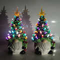 Miniatyrbild 6 av 8: Lysande söt julgran dvärg prydnader modefestival festdekoration för hemrum butik Christmas Tree