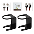 Miniatyrbild 3 av 11: Baseball Förvaringsställ Väggmonterad Softbollhållare Bat Display Stand För Hem Black 2 Packs