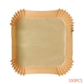 Miniatyrbild 9 av 9: 50/100 st Airfryer Set Airfryer Ugn Bakplåt Papper Kökstillbehör Square 100pcs