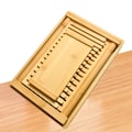 Miniatyrbild 7 av 10: Hopfällbara brödskärare för bambu Snabba rostat bröd Skärguide Kökstillbehör A