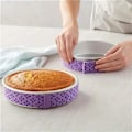 Miniatyrbild 5 av 8: 1/2 st Återanvändbara Bake-Even Cake Strip Mjuk absorberande kakform Fukta remsor för runda bakformar Blue