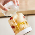 Miniatyrbild 4 av 9: Timglasformad pickleburk med gaffel Våttorrseparation Tätningsburkar för Jalapenos Rädisa White