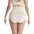 Miniatyrbild 5 av 10: Dam Shapewear Hög Midja Trosor Sömlösa Magkontroll Kalsonger Underkläder 2pcs Black M