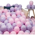 Miniatyrbillede 1 af 5: IC 10\" Macaron farverige balloner, fest pastel latex farvet Rosa + Lilla-200stk
