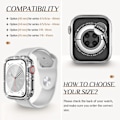 Pikkukuva 2 / 4: IC Goton 2-in-1 vedenkestävä Bling-kotelo Apple Watch 40 mm:lle, näytönsuoja SE (2. sukupolvi) Series 6 5 4, täysi glittertimantti naisille 40 mm