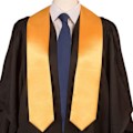 Miniatyrbild 3 av 5: Satinexamenssjal för universitet och kandidatexamen - Vinröd, One Size