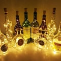 Miniatyrbillede 2 af 5: 24 stk LED-batteridrevne flaskelamper, kobbertrådslys Batteridrevne vinflaskelamper med varm hvid kork