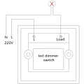 Miniatyrbild 2 av 5: Takfläktkontroll - 220V 10A Väggströmbrytare för 15-300W Dimmer - Typ 86, av DEBUNS