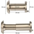 Miniatyrbillede 2 af 3: Dørkikkert Messing Diameter 16 Mm Spy
