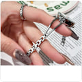 Miniatyrbillede 5 af 5: IC Dammode Quartz Armbåndsur Elegant ur til kvinder Vandafvisende rustfrit stålrem Luksusur