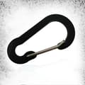 Aluminiumfärgad karbinhake snäppkrok nyckelring klämma spänne vandring_ black black