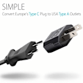 Pikkukuva 2 / 3: Reseadapter EU - USA 3-pakkauksessa