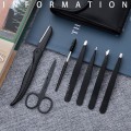 Miniatyrbillede 2 af 5: IC 7 dele professionelt rustfrit stål øjenbryn pincet sæt hår