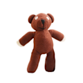 Miniatyrbillede 2 af 5: IC 23 cm Mr Bean Bamse Dyr Stoppet Plysjlegetøj Blød Figur Gør Y 23cm